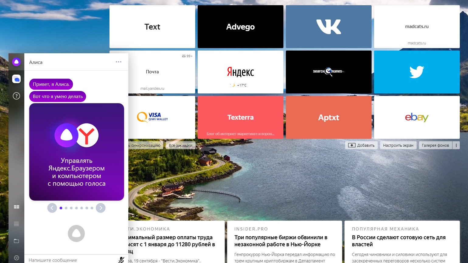 Установить дом с алисой. Яндекс Алиса в Яндекс браузере. Голосовой помощник Алиса в Яндекс браузере. Yandex browser с Алисой. Управлять Яндекс браузером и компьютером с помощью голоса.